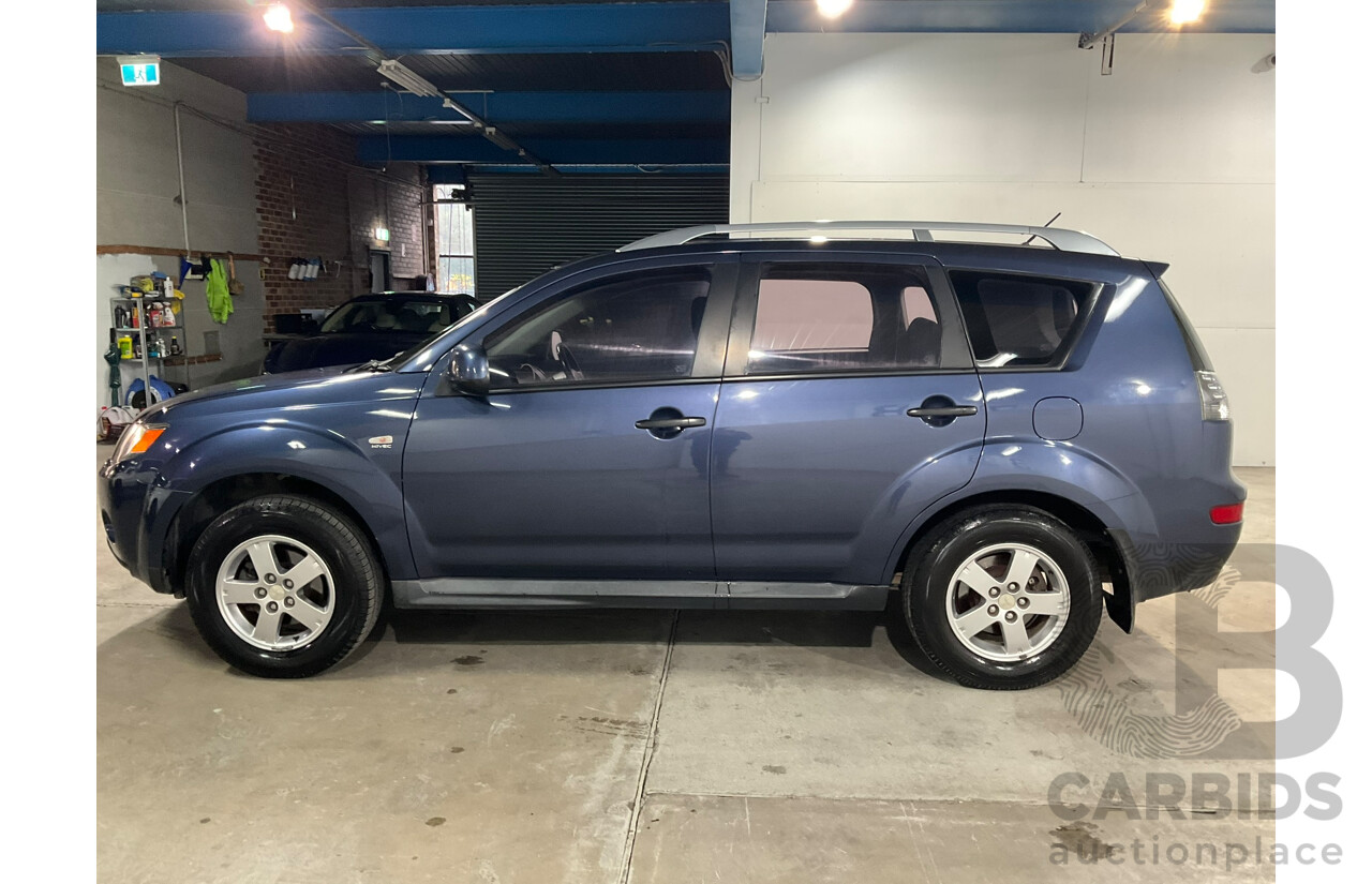 06/2009 Mitsubishi Outlander LS (4x4) ZG MY09 4d Wagon Blue 2.4L