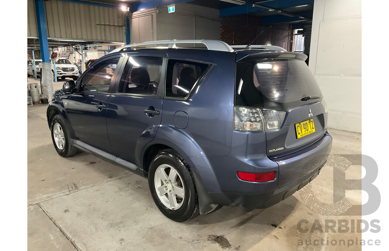 06/2009 Mitsubishi Outlander LS (4x4) ZG MY09 4d Wagon Blue 2.4L