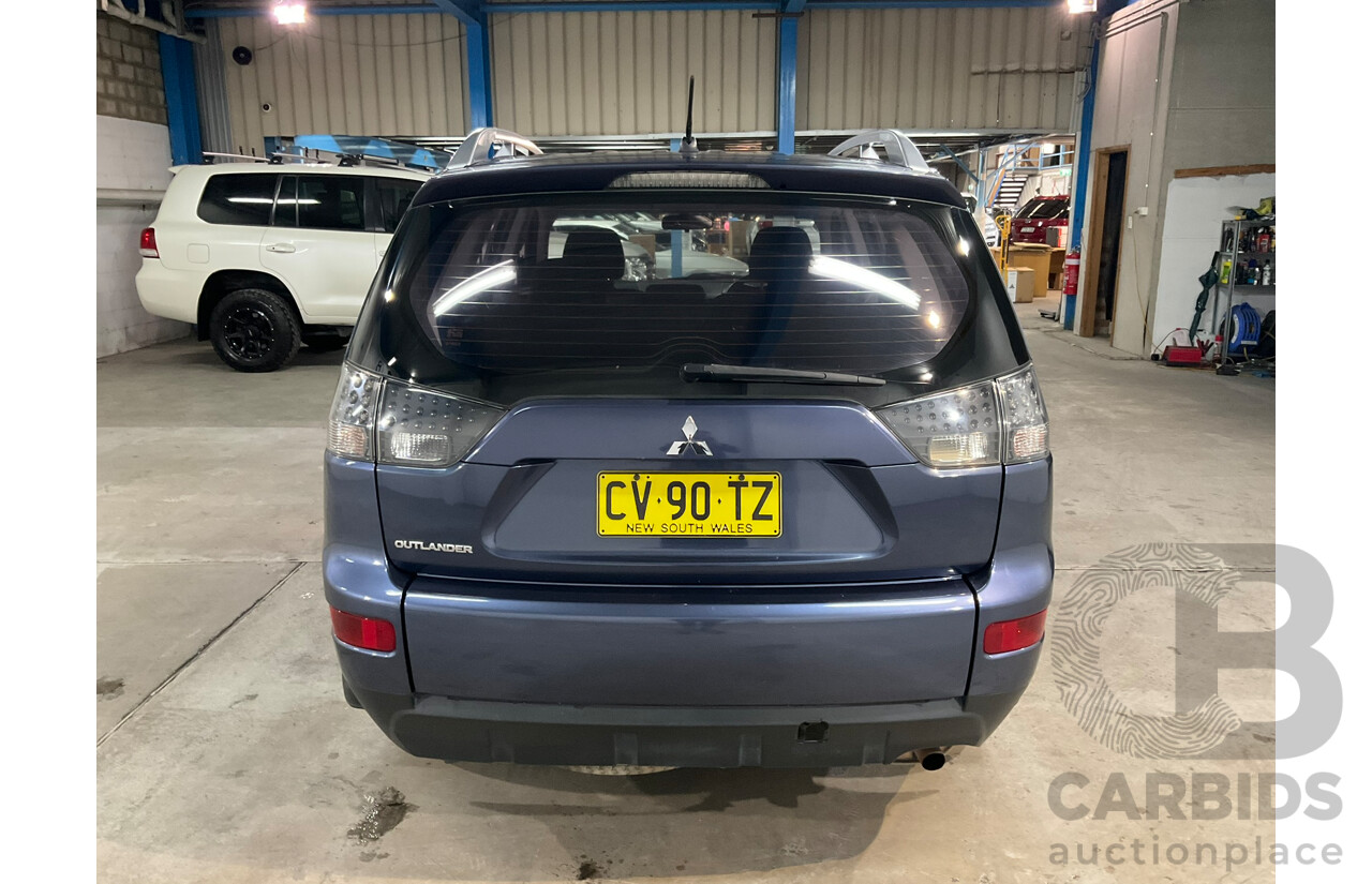 06/2009 Mitsubishi Outlander LS (4x4) ZG MY09 4d Wagon Blue 2.4L
