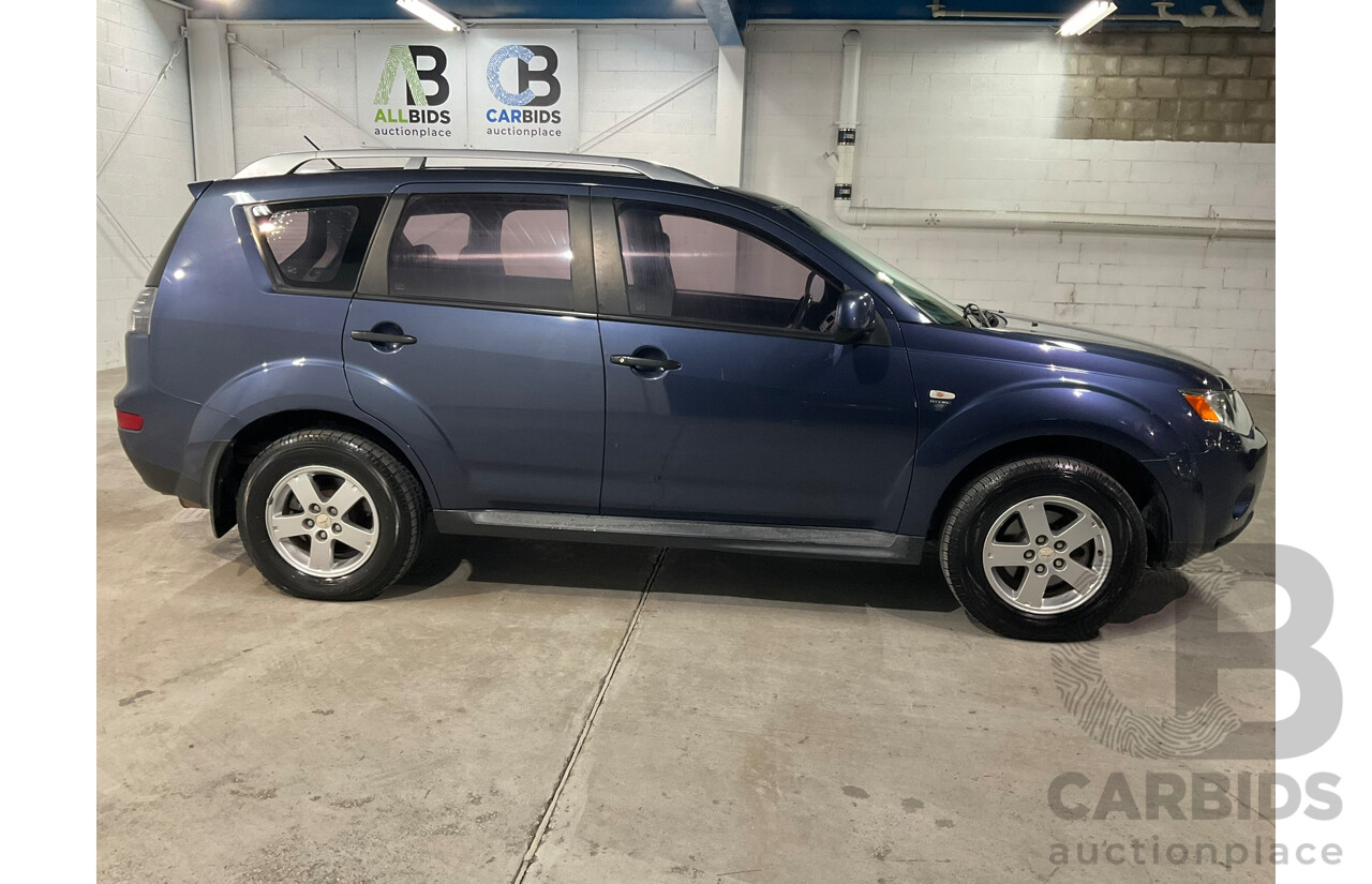 06/2009 Mitsubishi Outlander LS (4x4) ZG MY09 4d Wagon Blue 2.4L