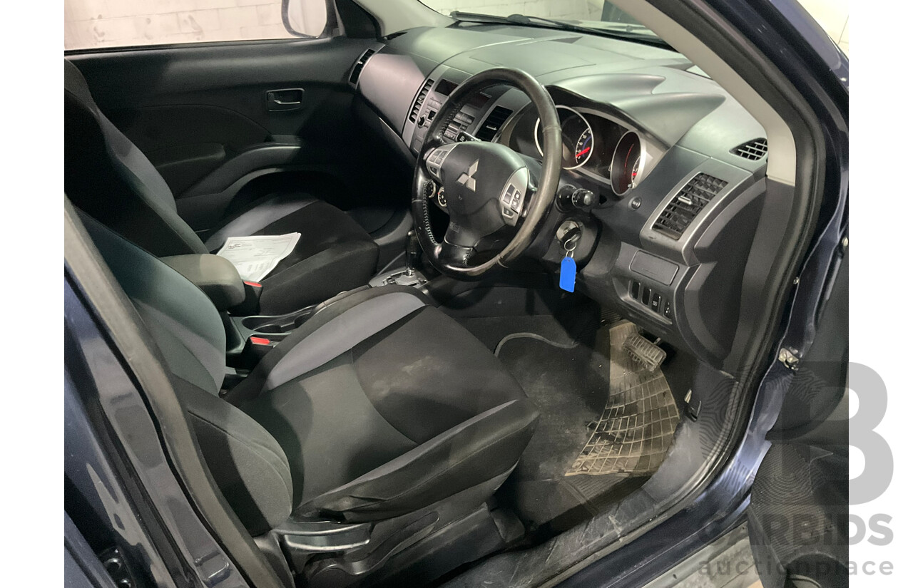 06/2009 Mitsubishi Outlander LS (4x4) ZG MY09 4d Wagon Blue 2.4L
