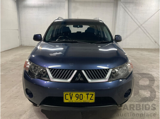 06/2009 Mitsubishi Outlander LS (4x4) ZG MY09 4d Wagon Blue 2.4L