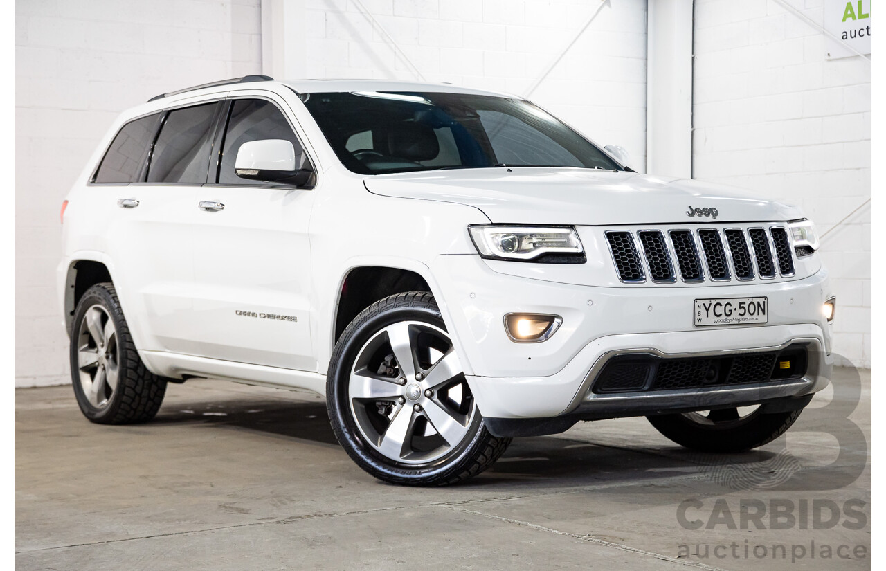 05/2014 Jeep Grand Cherokee Overland (4x4) WK MY14 4D Wagon Bright White Turbo Diesel 3.0L
