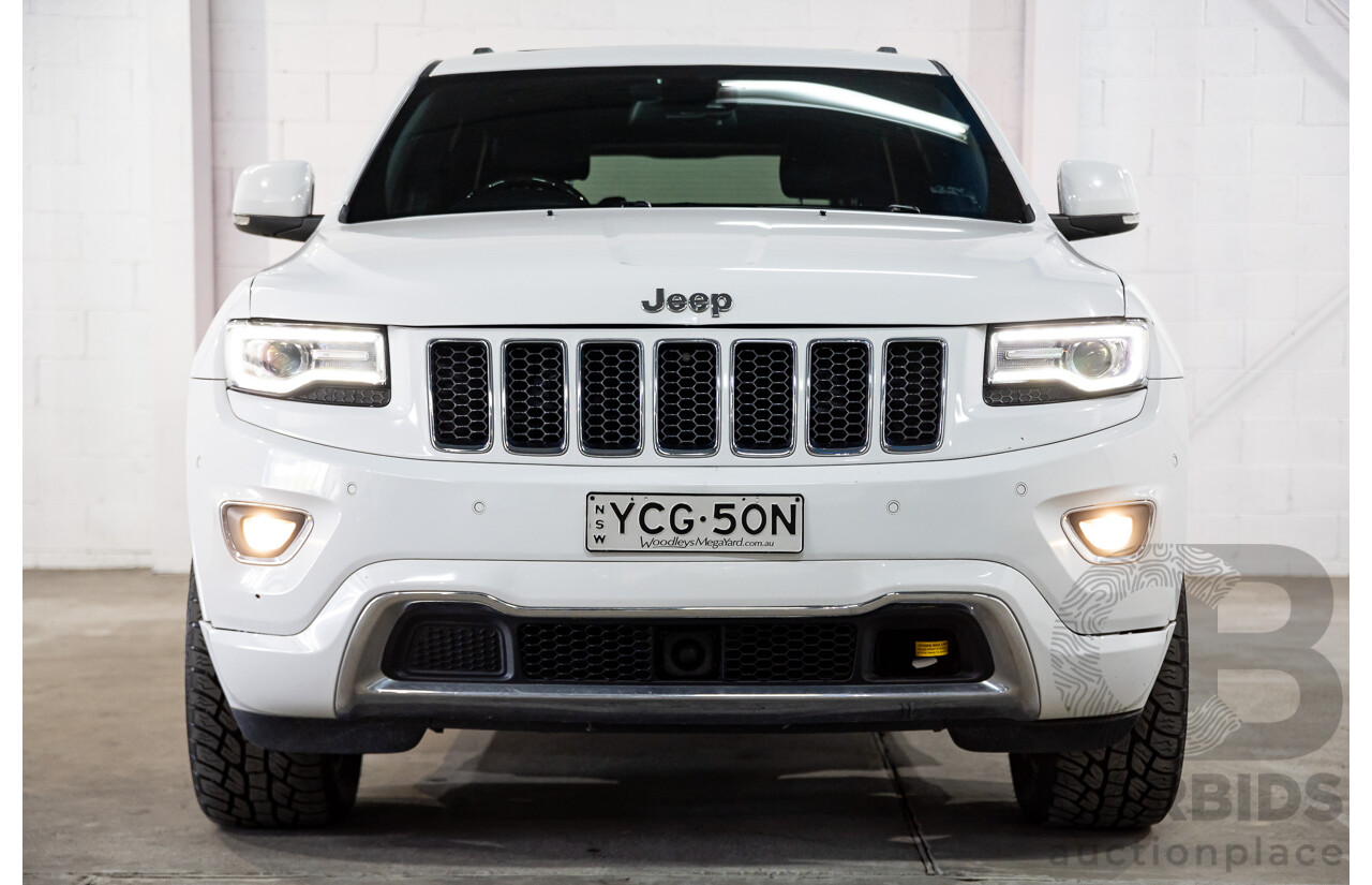 05/2014 Jeep Grand Cherokee Overland (4x4) WK MY14 4D Wagon Bright White Turbo Diesel 3.0L