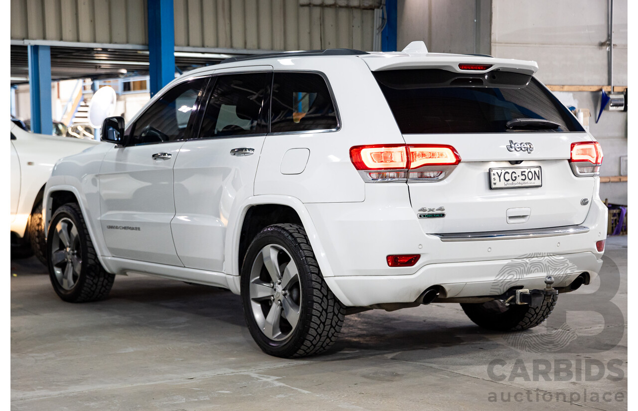 05/2014 Jeep Grand Cherokee Overland (4x4) WK MY14 4D Wagon Bright White Turbo Diesel 3.0L