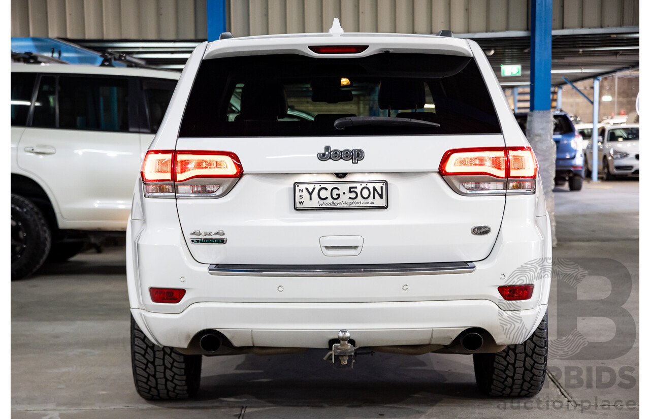 05/2014 Jeep Grand Cherokee Overland (4x4) WK MY14 4D Wagon Bright White Turbo Diesel 3.0L