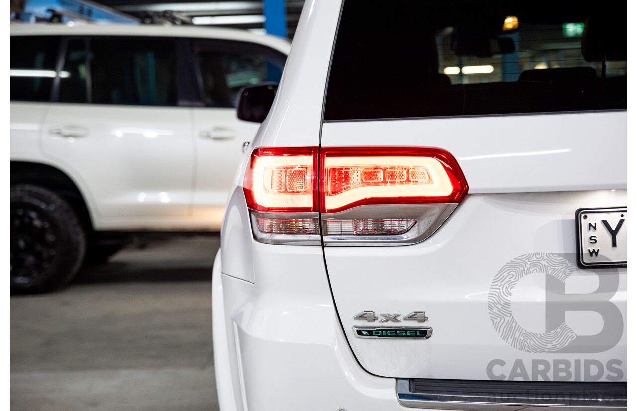 05/2014 Jeep Grand Cherokee Overland (4x4) WK MY14 4D Wagon Bright White Turbo Diesel 3.0L
