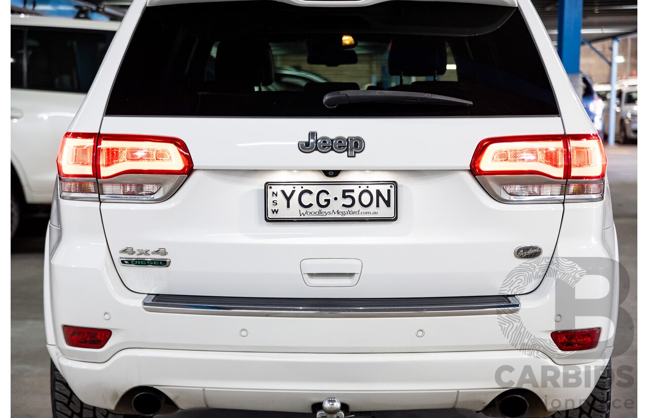 05/2014 Jeep Grand Cherokee Overland (4x4) WK MY14 4D Wagon Bright White Turbo Diesel 3.0L