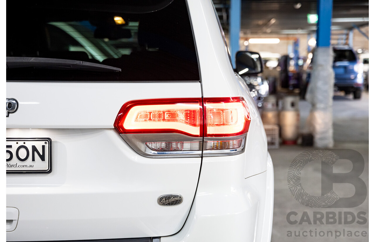05/2014 Jeep Grand Cherokee Overland (4x4) WK MY14 4D Wagon Bright White Turbo Diesel 3.0L