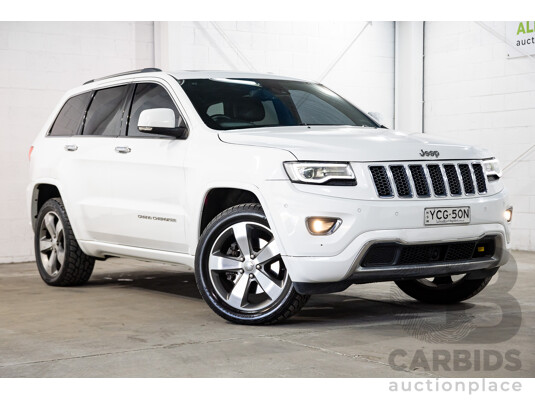 05/2014 Jeep Grand Cherokee Overland (4x4) WK MY14 4D Wagon Bright White Turbo Diesel 3.0L
