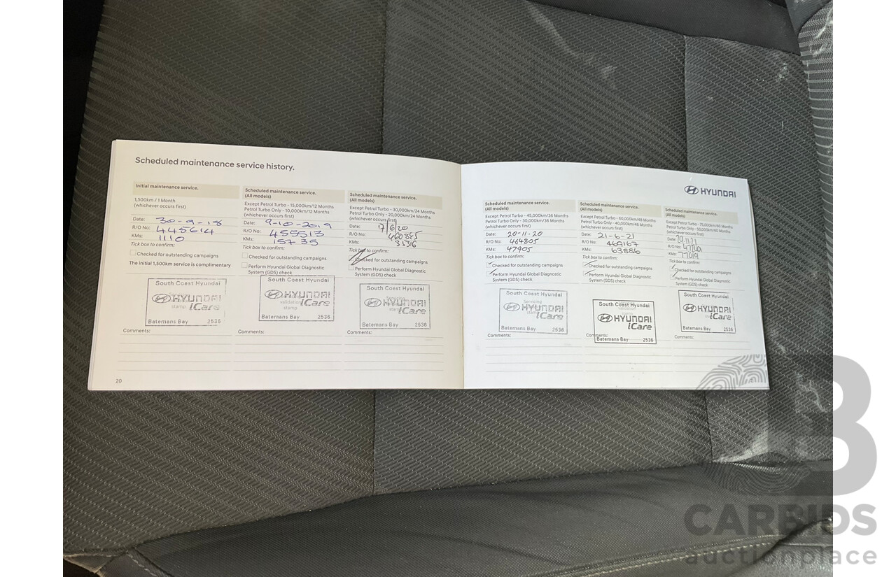 08/2018 Hyundai Tucson GO TL3 MY19 4d Wagon White 2.0L