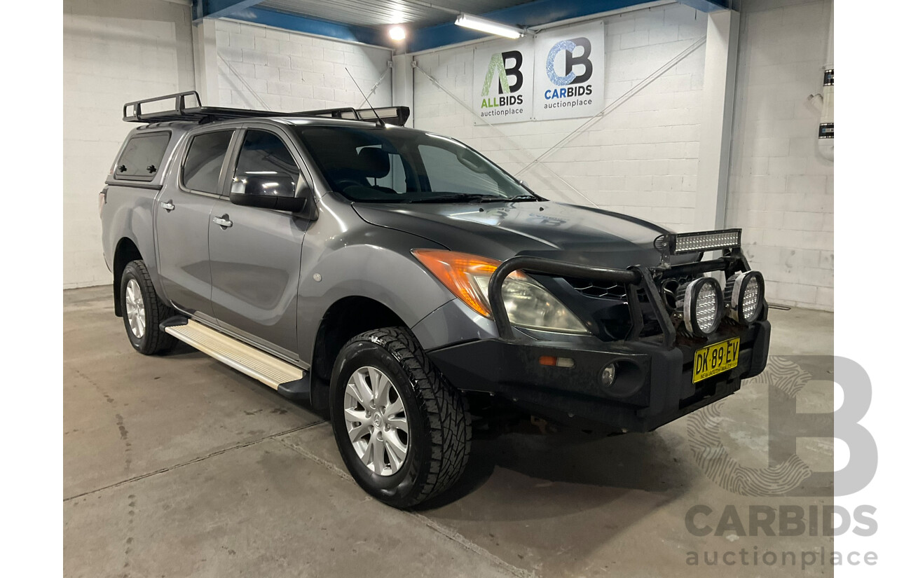 10/2013 Mazda Bt-50 XTR (4x4) MY13 Dual Cab Utility Grey Turbo Diesel 3.2L