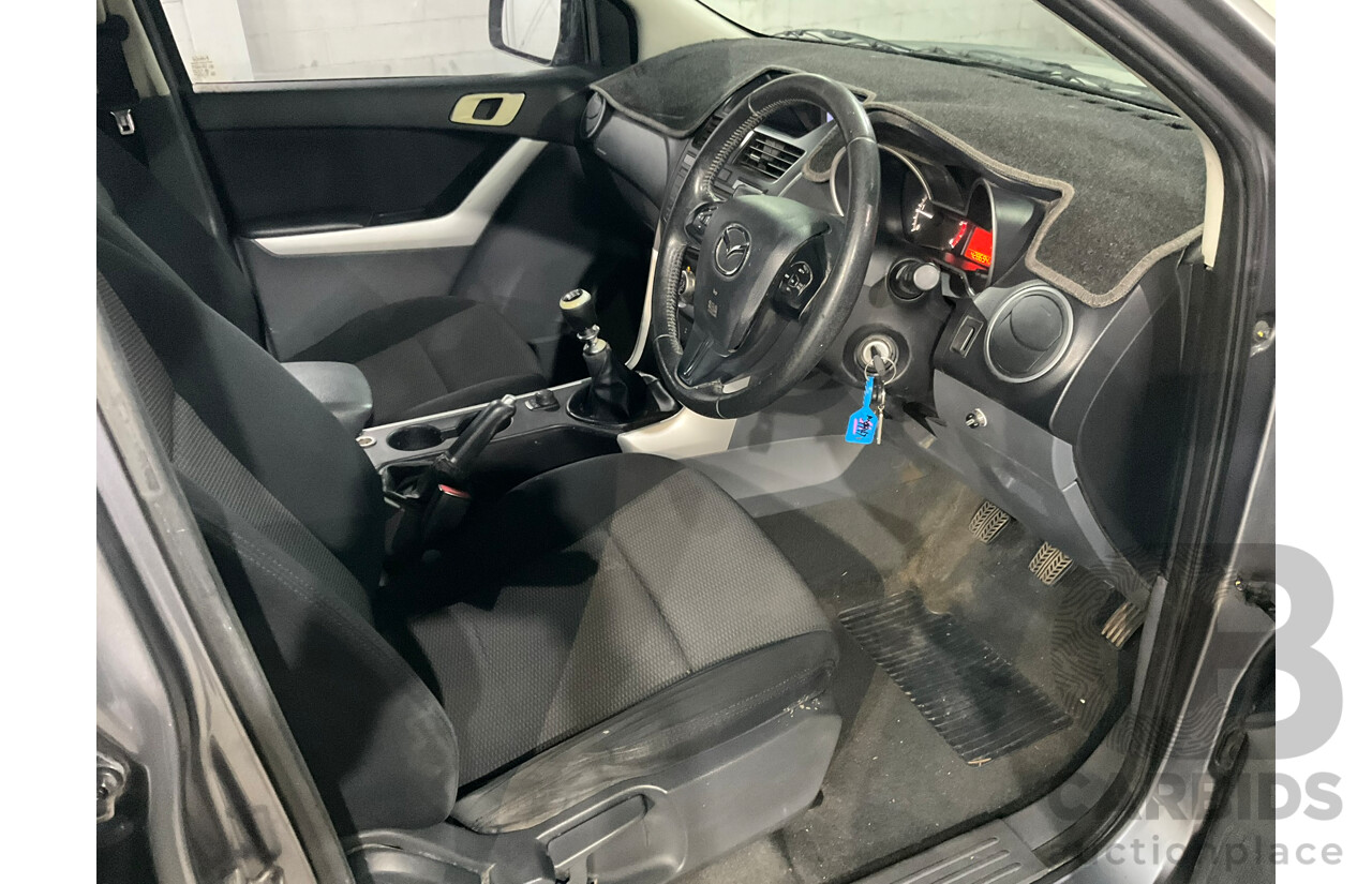 10/2013 Mazda Bt-50 XTR (4x4) MY13 Dual Cab Utility Grey Turbo Diesel 3.2L