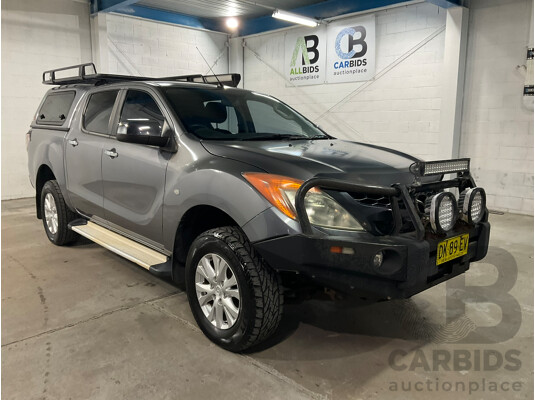 10/2013 Mazda Bt-50 XTR (4x4) MY13 Dual Cab Utility Grey Turbo Diesel 3.2L