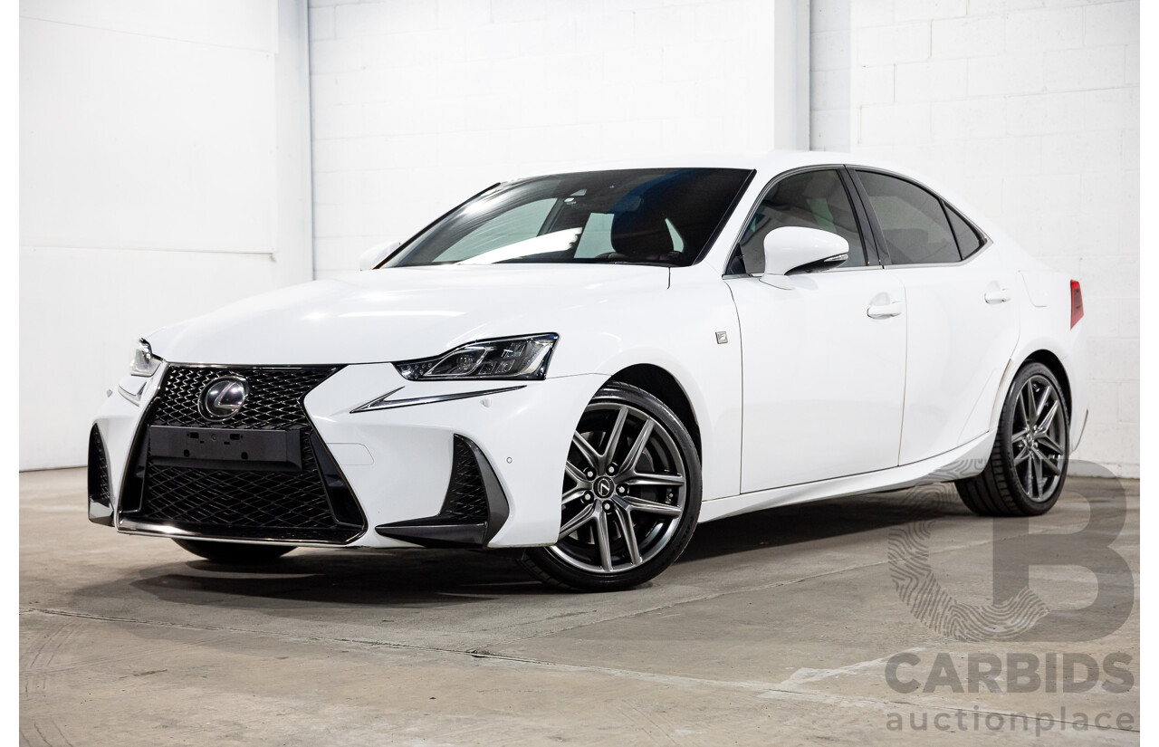 12/2017 Lexus Is300 F Sport ASE30R 4d Sedan Ultra White Turbo 2.0L