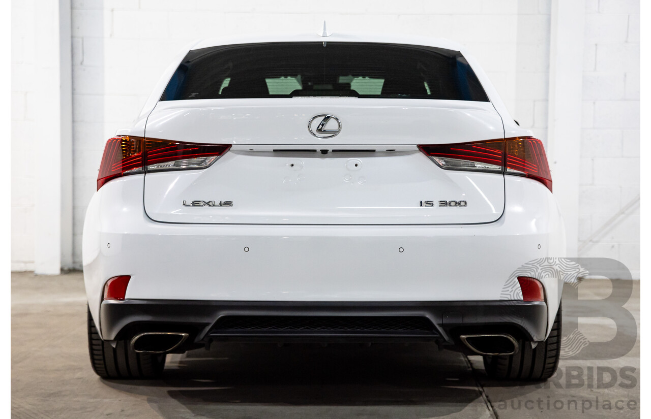 12/2017 Lexus Is300 F Sport ASE30R 4d Sedan Ultra White Turbo 2.0L