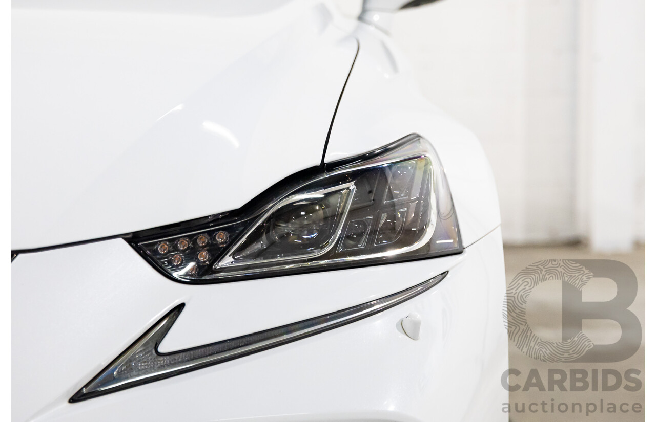 12/2017 Lexus Is300 F Sport ASE30R 4d Sedan Ultra White Turbo 2.0L