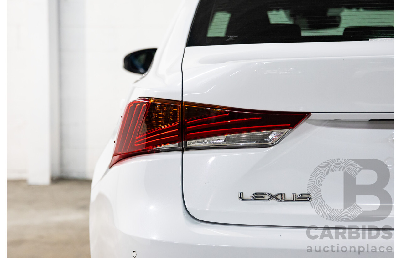 12/2017 Lexus Is300 F Sport ASE30R 4d Sedan Ultra White Turbo 2.0L