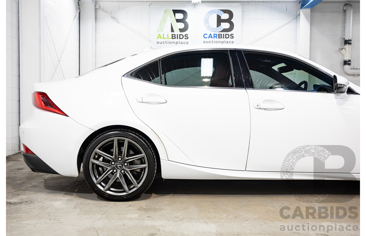 12/2017 Lexus Is300 F Sport ASE30R 4d Sedan Ultra White Turbo 2.0L