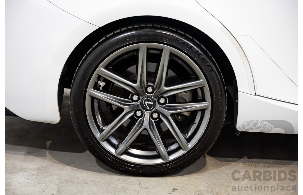 12/2017 Lexus Is300 F Sport ASE30R 4d Sedan Ultra White Turbo 2.0L