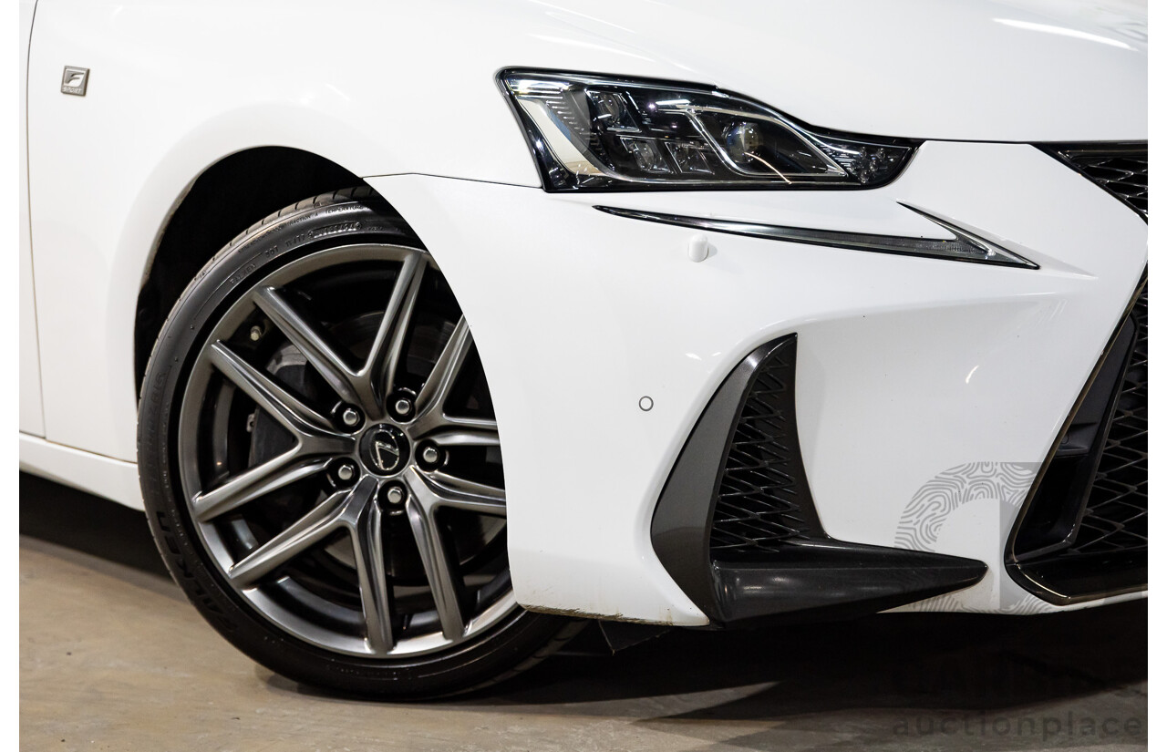12/2017 Lexus Is300 F Sport ASE30R 4d Sedan Ultra White Turbo 2.0L