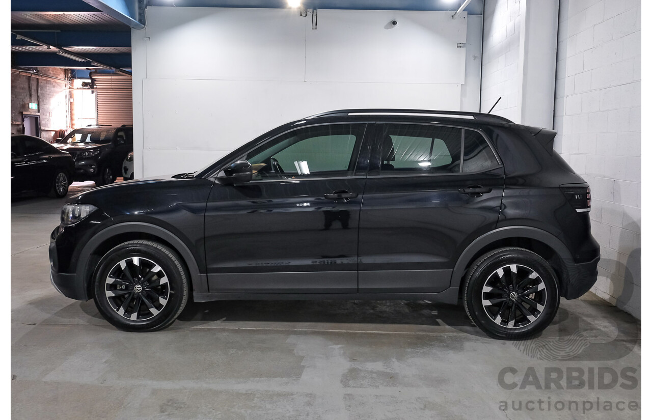 06/2021 Volkswagen T-Cross 85TSI Life C1 MY21 4D Wagon Deep Black Turbo 1.0L