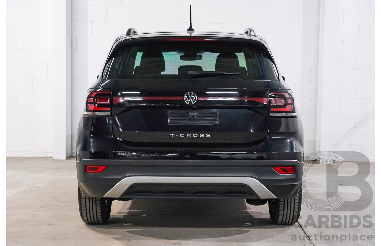06/2021 Volkswagen T-Cross 85TSI Life C1 MY21 4D Wagon Deep Black Turbo 1.0L