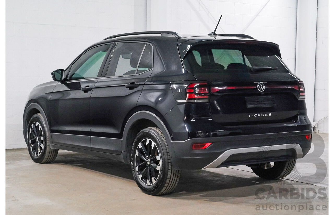 06/2021 Volkswagen T-Cross 85TSI Life C1 MY21 4D Wagon Deep Black Turbo 1.0L