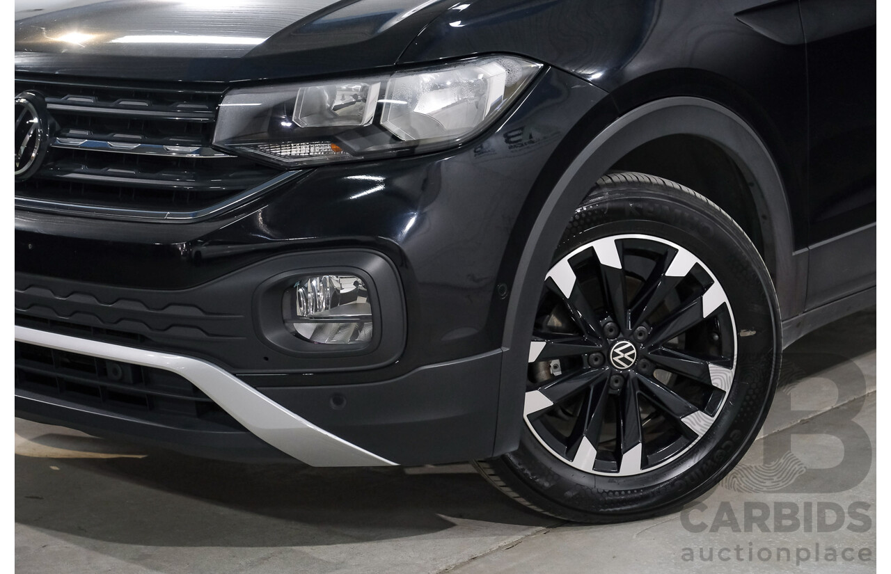 06/2021 Volkswagen T-Cross 85TSI Life C1 MY21 4D Wagon Deep Black Turbo 1.0L