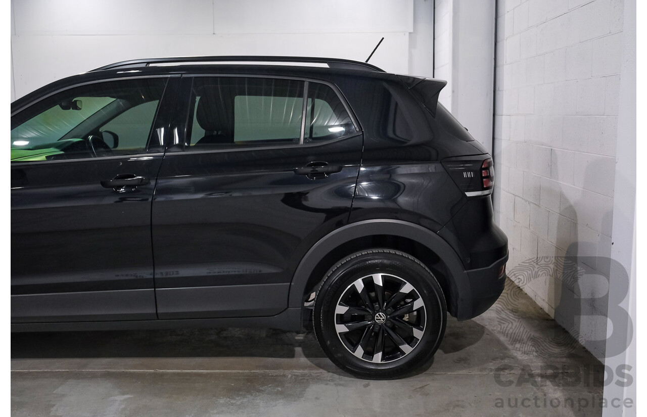 06/2021 Volkswagen T-Cross 85TSI Life C1 MY21 4D Wagon Deep Black Turbo 1.0L