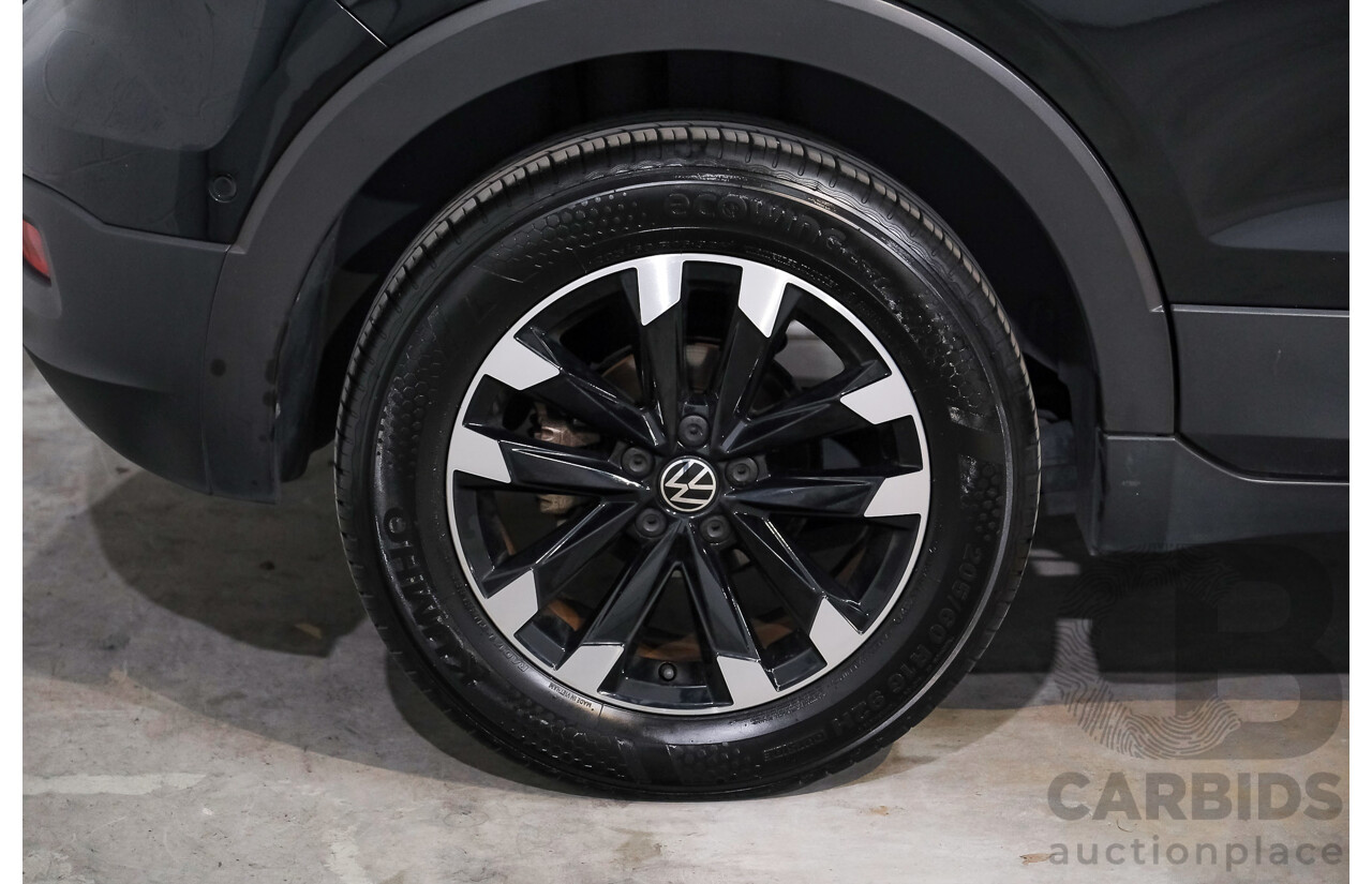 06/2021 Volkswagen T-Cross 85TSI Life C1 MY21 4D Wagon Deep Black Turbo 1.0L