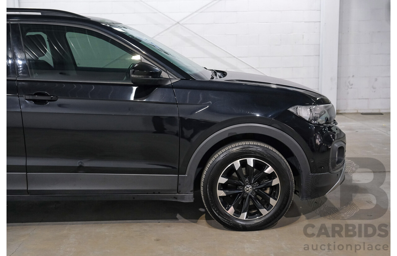 06/2021 Volkswagen T-Cross 85TSI Life C1 MY21 4D Wagon Deep Black Turbo 1.0L