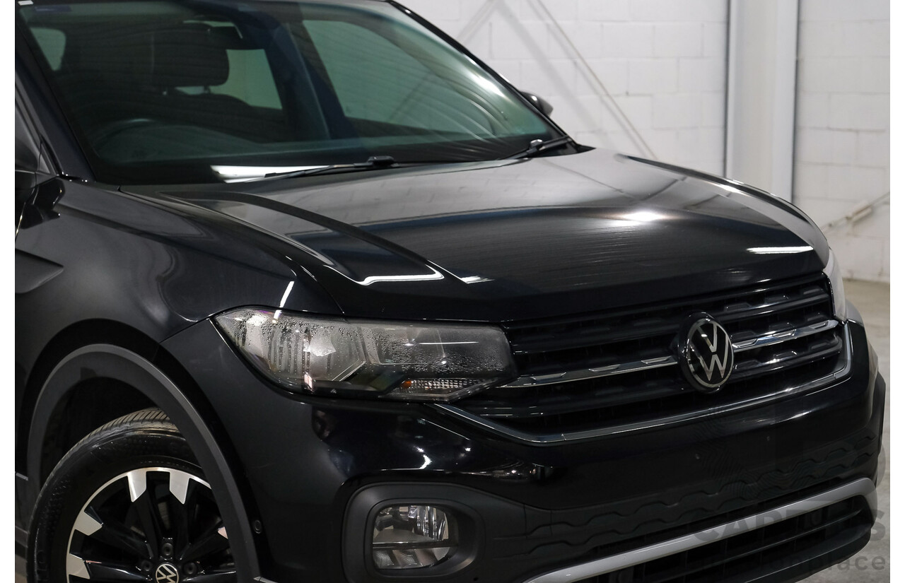 06/2021 Volkswagen T-Cross 85TSI Life C1 MY21 4D Wagon Deep Black Turbo 1.0L