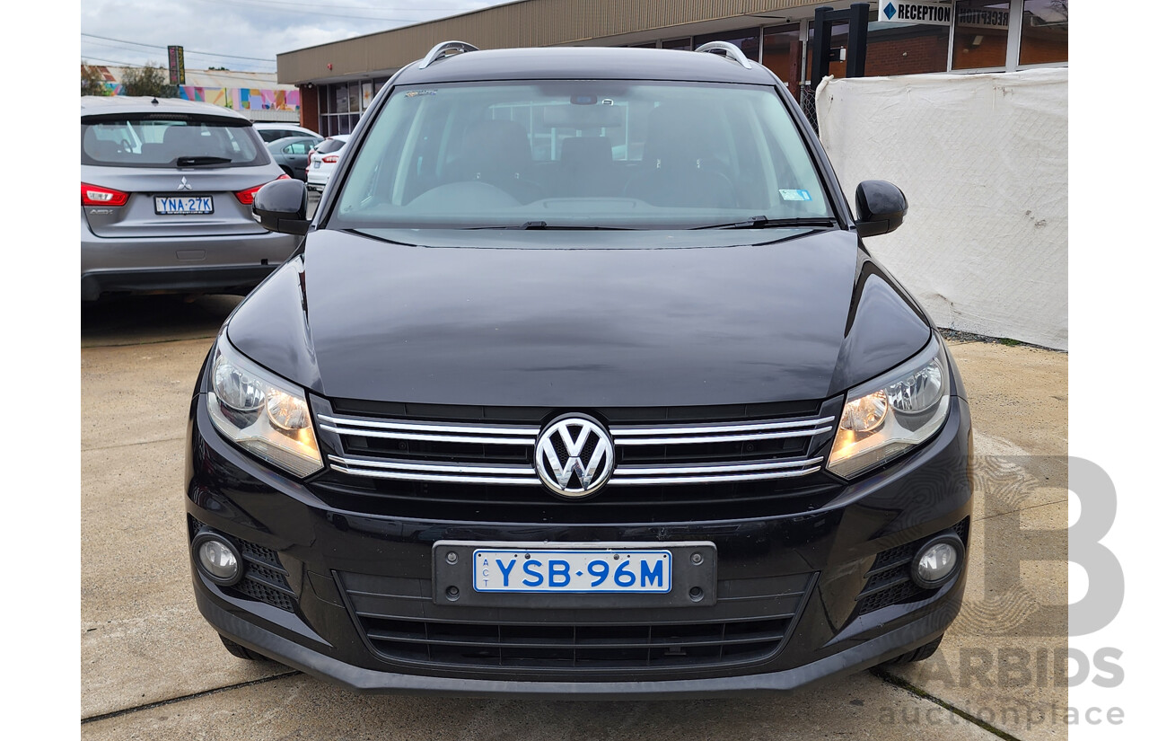 01/2013 Volkswagen Tiguan 155 TSI (4x4) 5NC MY13 4d Wagon Black 2.0L