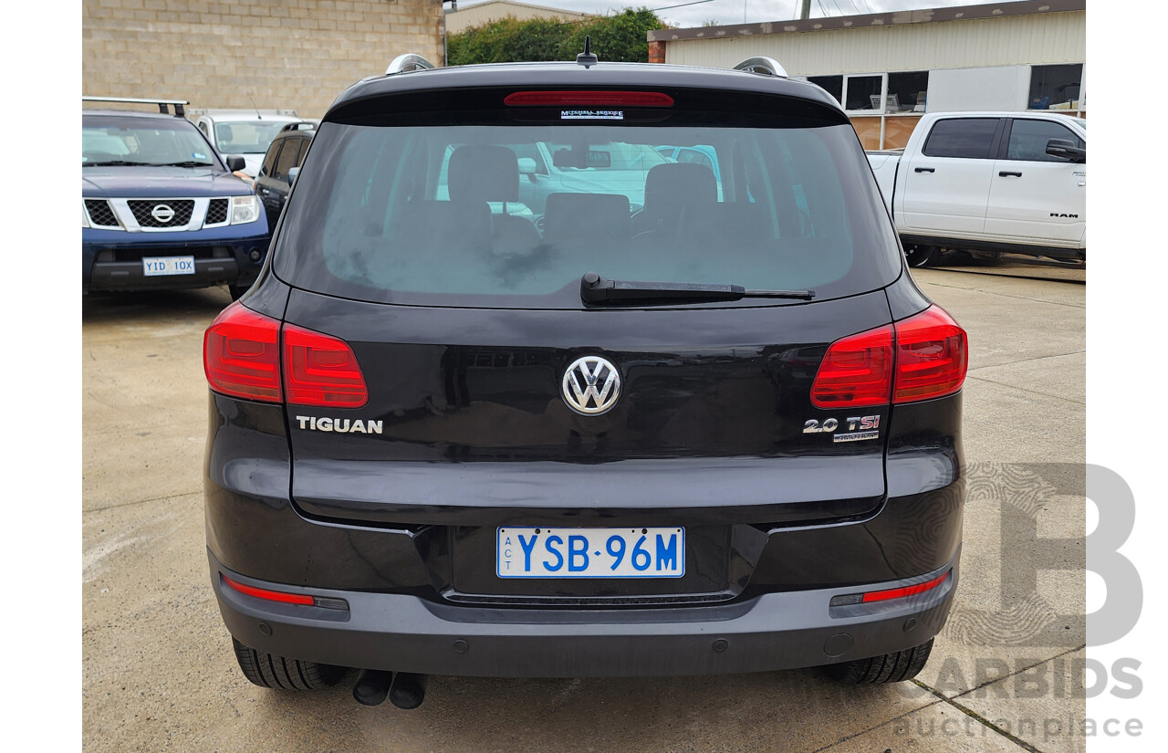 01/2013 Volkswagen Tiguan 155 TSI (4x4) 5NC MY13 4d Wagon Black 2.0L