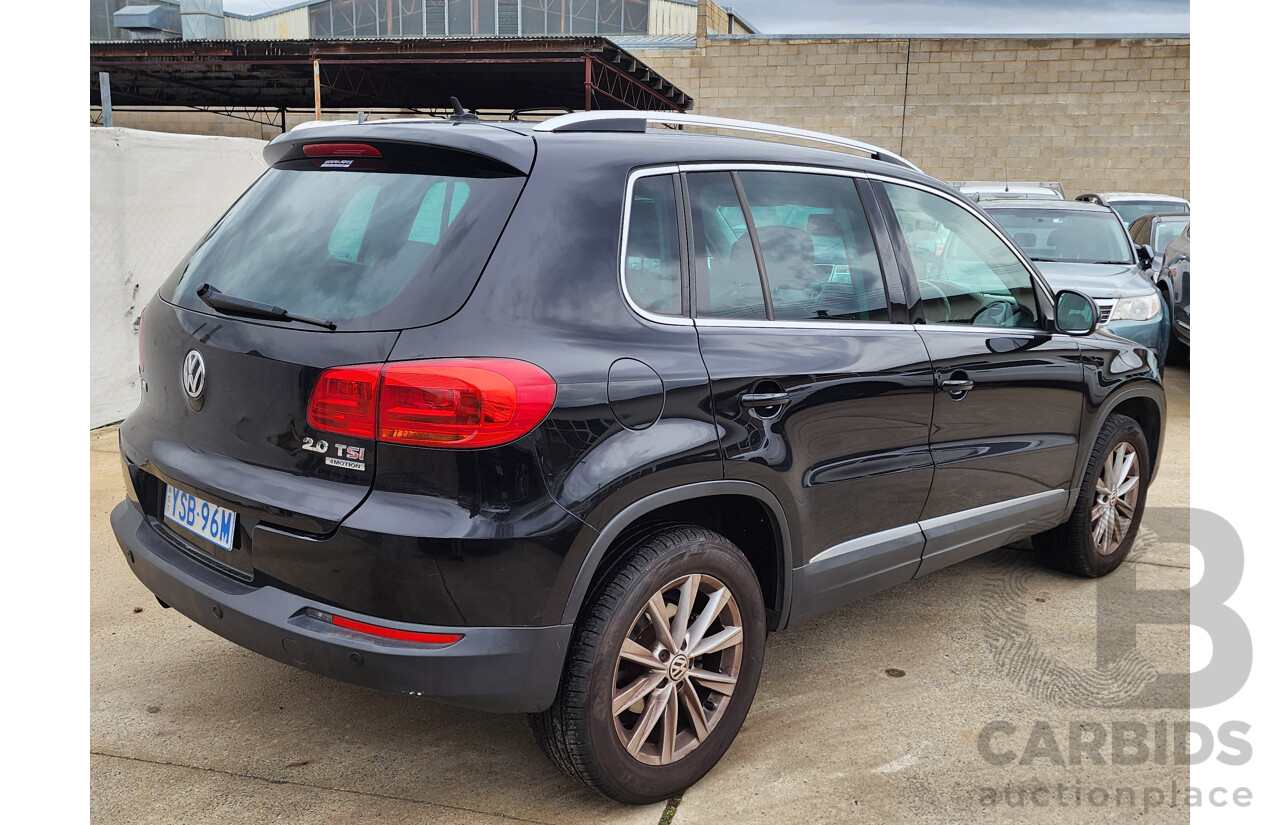 01/2013 Volkswagen Tiguan 155 TSI (4x4) 5NC MY13 4d Wagon Black 2.0L