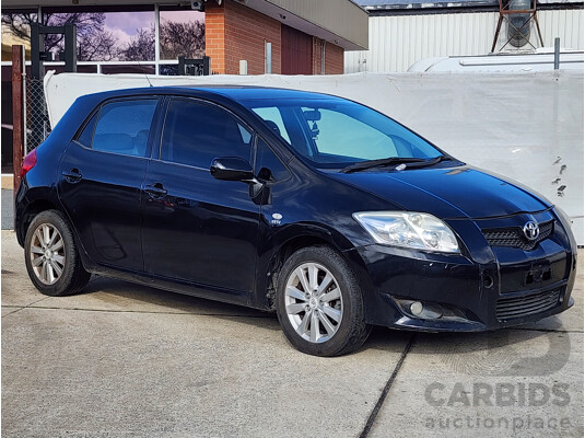 09/2007 Toyota Corolla Conquest ZRE152R 5d Hatchback Black 1.8L