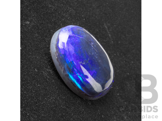 4.60ct Lightning Ridge Solid Black Opal