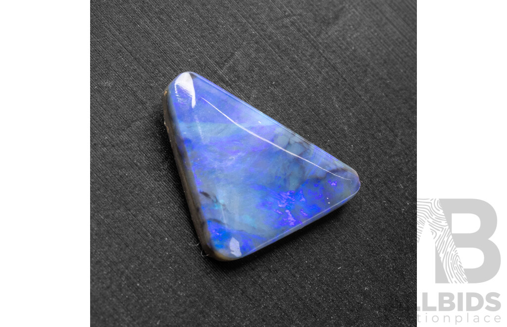 2.95ct Lightning Ridge Solid Black Opal