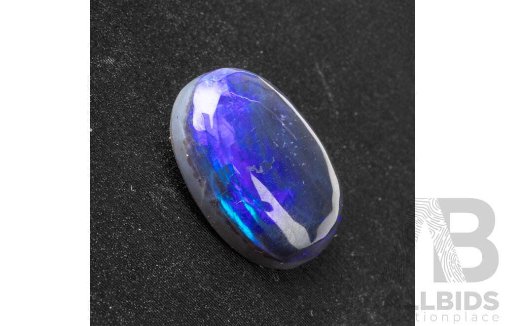 4.60ct Lightning Ridge Solid Black Opal