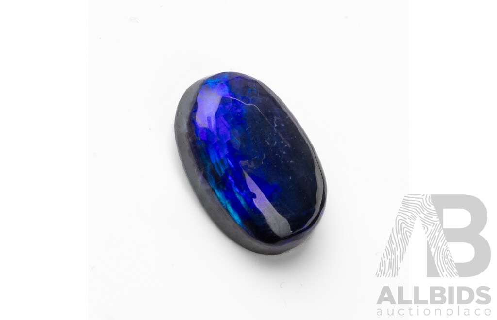 4.60ct Lightning Ridge Solid Black Opal