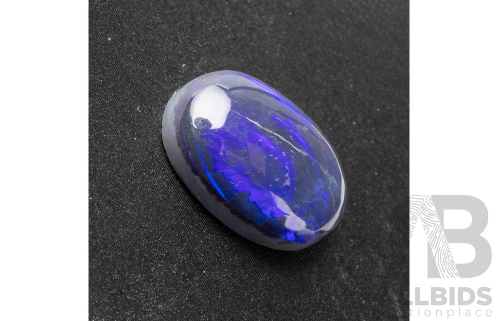 4.60ct Lightning Ridge Solid Black Opal