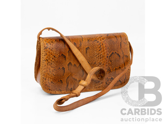 Vintage Genuine Snake Skin Shoulder Bag