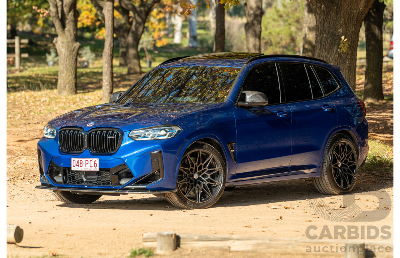 01/2022 BMW X3 M Competition F97 LCI xDrive (AWD) 4d Wagon Marina Bay Blue Metallic Turbo 3.0L
