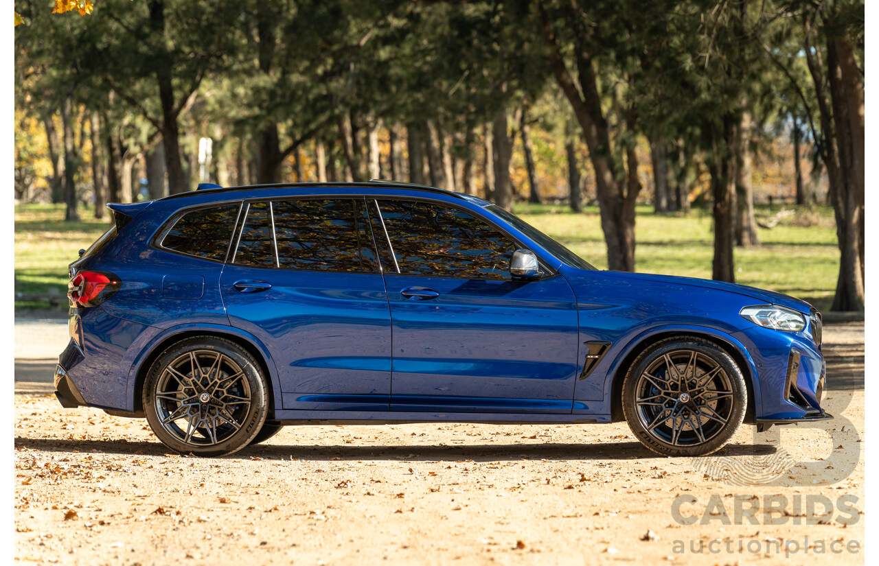 01/2022 BMW X3 M Competition F97 LCI xDrive (AWD) 4d Wagon Marina Bay Blue Metallic Turbo 3.0L