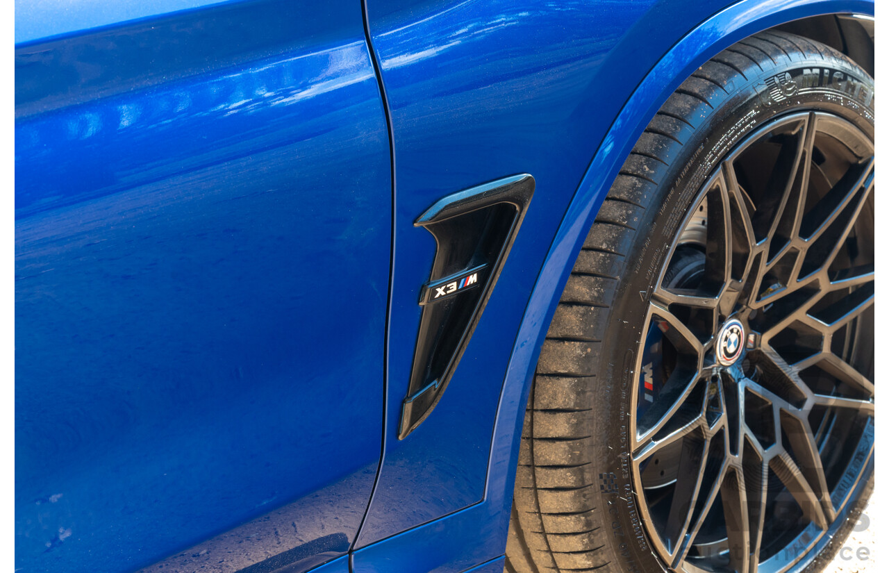 01/2022 BMW X3 M Competition F97 LCI xDrive (AWD) 4d Wagon Marina Bay Blue Metallic Turbo 3.0L