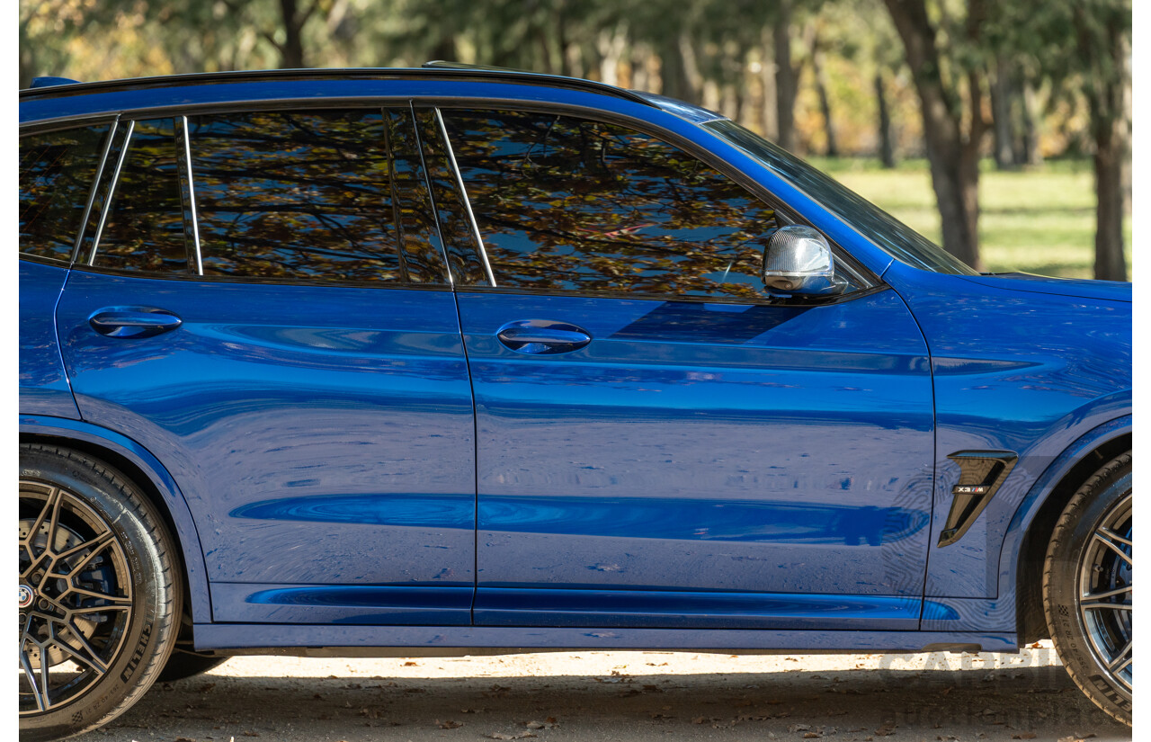 01/2022 BMW X3 M Competition F97 LCI xDrive (AWD) 4d Wagon Marina Bay Blue Metallic Turbo 3.0L