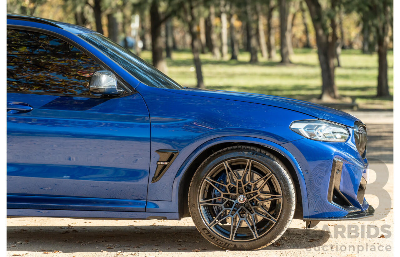 01/2022 BMW X3 M Competition F97 LCI xDrive (AWD) 4d Wagon Marina Bay Blue Metallic Turbo 3.0L
