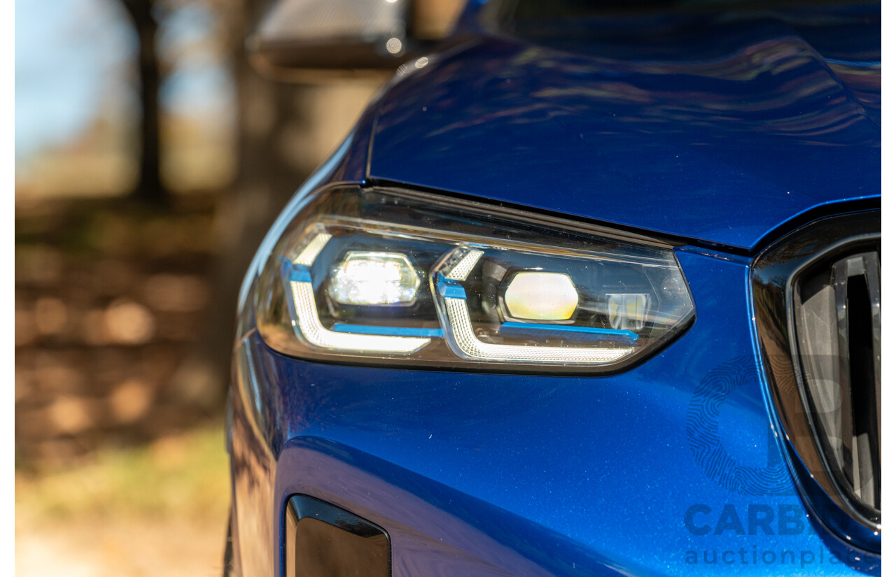 01/2022 BMW X3 M Competition F97 LCI xDrive (AWD) 4d Wagon Marina Bay Blue Metallic Turbo 3.0L