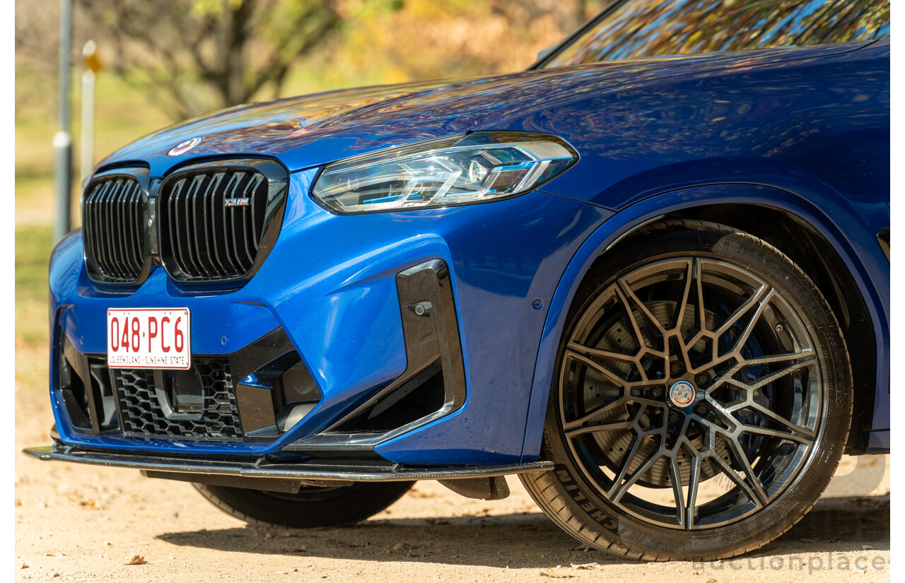 01/2022 BMW X3 M Competition F97 LCI xDrive (AWD) 4d Wagon Marina Bay Blue Metallic Turbo 3.0L